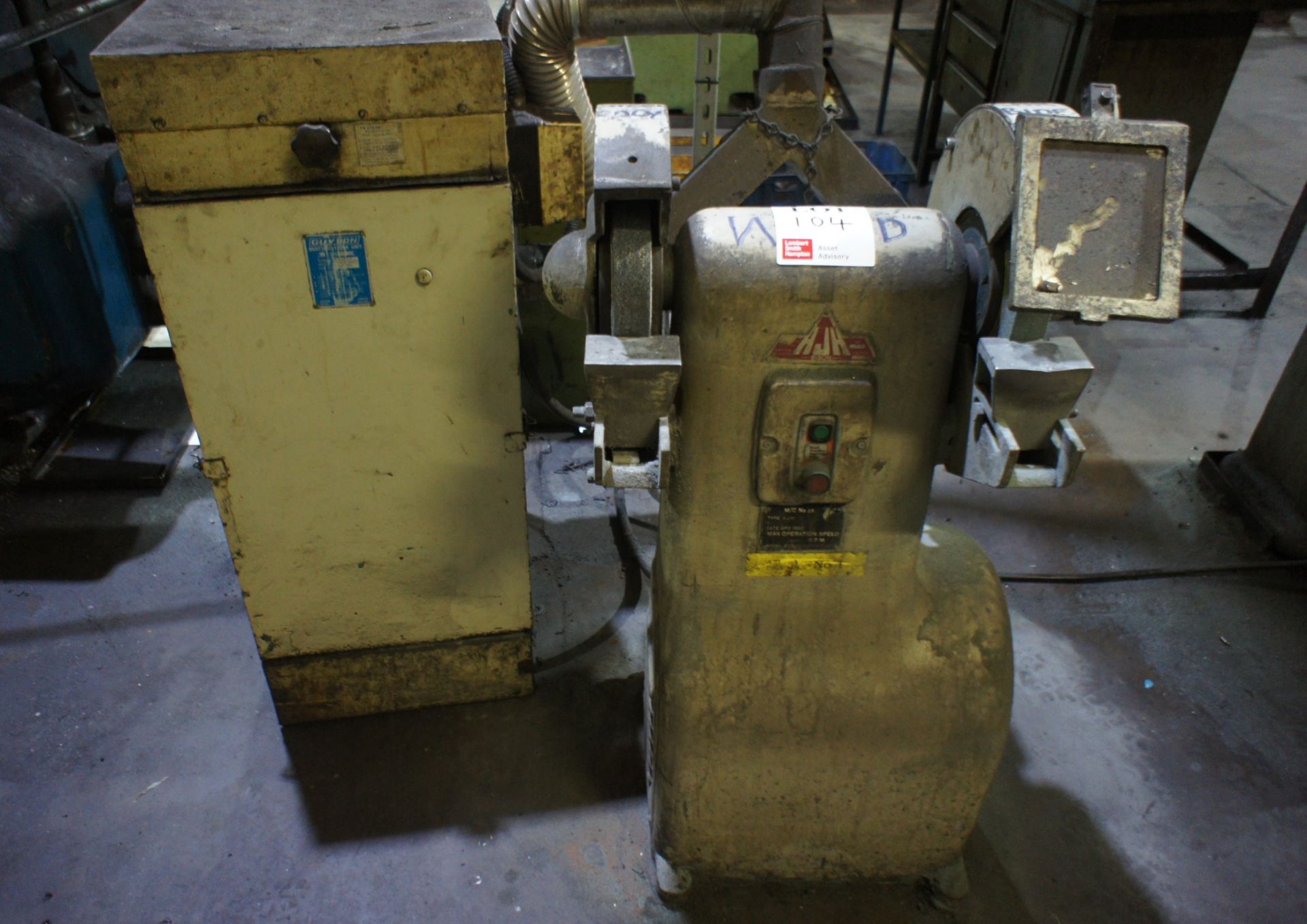 AJH industrial pedestal grinder