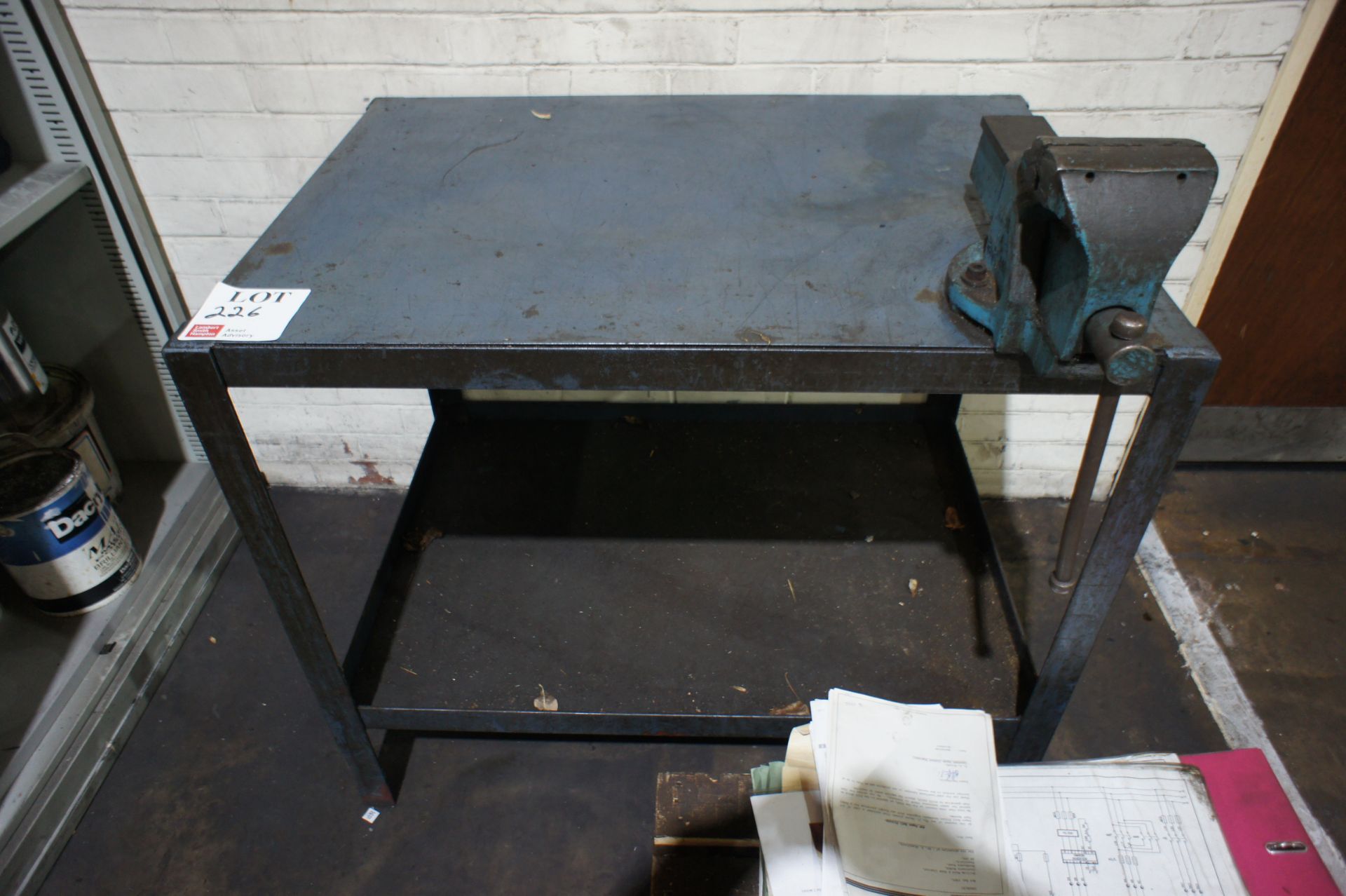 Steel fabricated workbench
