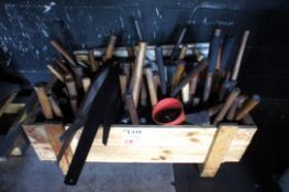 Quantity of various Smithing hand tools