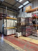 Four bays of various boltless adjustable pallet racking, approx. sizes: 2 x 2.3m x 1.1m x H: 4.