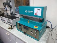 RDM Test equipment HSE-3 benchtop laboratory heat sealer, s/n: 7265