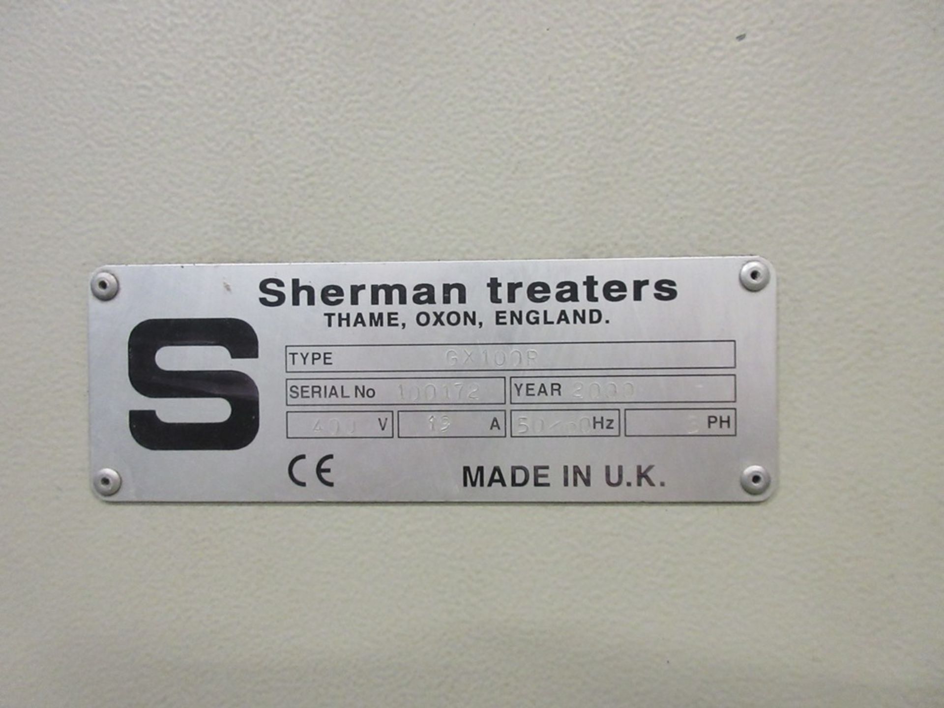 Sherman Treaters Pre- treater, type GX100R, s/n: 100172 (2000) with overhead system, type HT7, s/ - Bild 5 aus 10