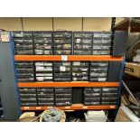 Contents of rack including electrical components, heavy duty fuses, sensors, electrical cabling etc