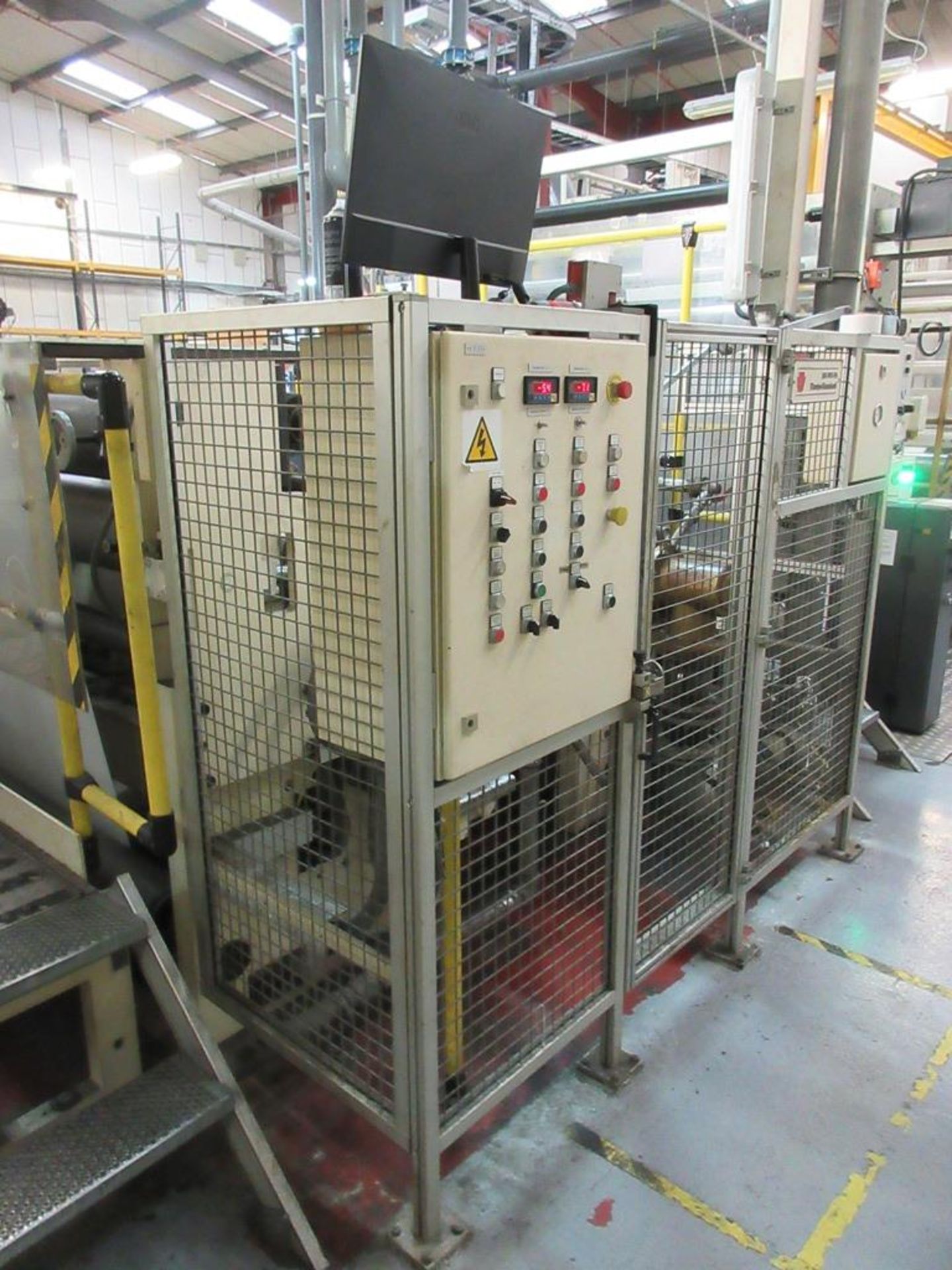 David-Standard 4 x chill roll station, approx. roll width 1.9m, 4 x web guides, Glycol fed chilling, - Bild 15 aus 18