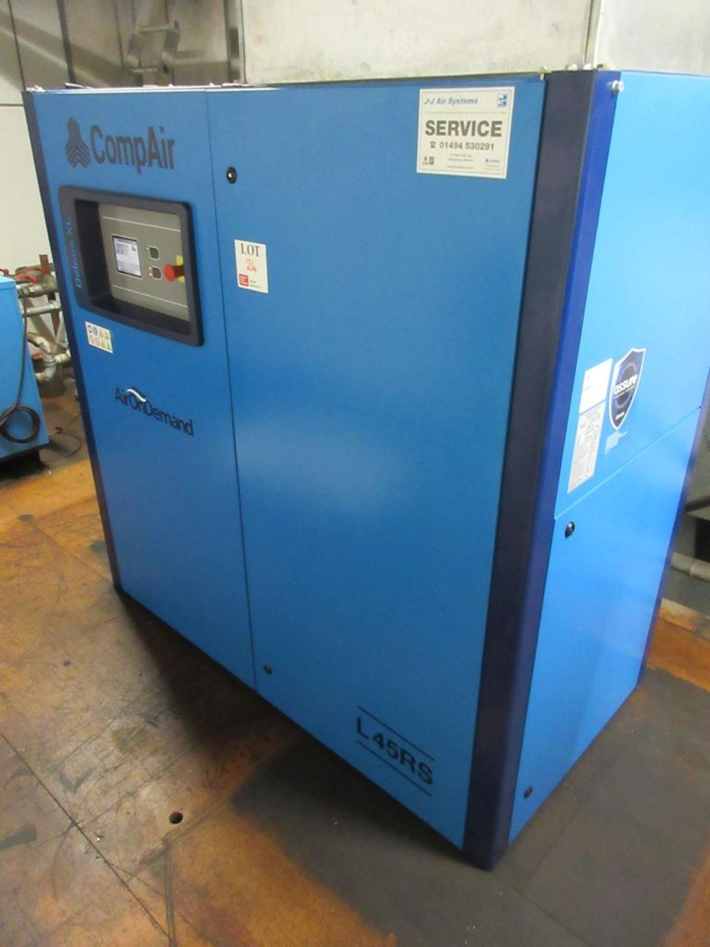 CompAir L45RS-13A packaged rotary screw air compressor set, s/n: CD10055774001 (2021), run hours 9, - Image 3 of 13