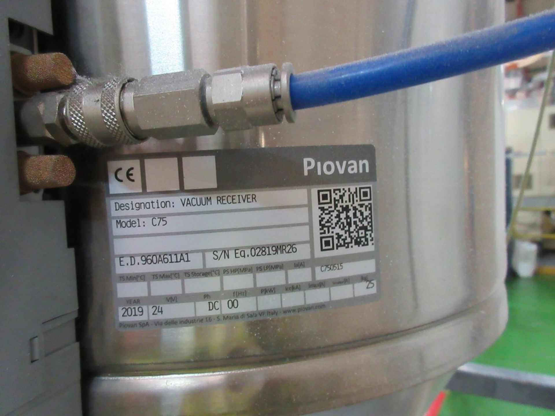 Piovan standalone system comprising: - Piovan DP644 dryer, s/n: eq 60000 (2019) - Piovan vacuum - Image 7 of 11