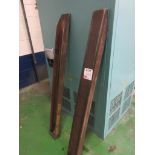 Pair of extension forks, SWL 2500kg NB: This item has no record of Thorough Examination. The