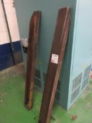 Pair of extension forks, SWL 2500kg NB: This item has no record of Thorough Examination. The