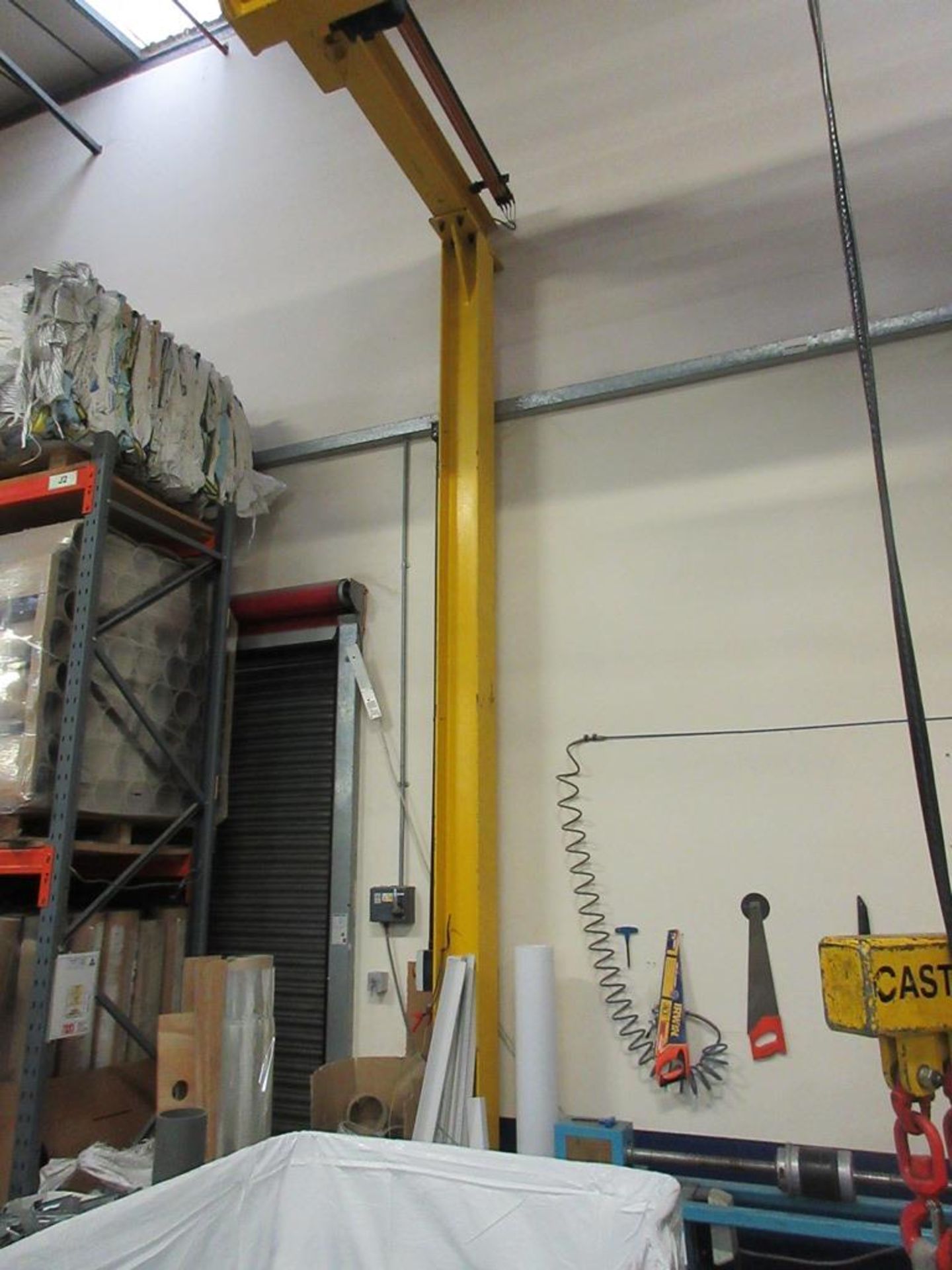 Freestanding gantry crane, approx.. Size: 5m width x 9m runway with Demag electric hoist, pendant - Image 4 of 9