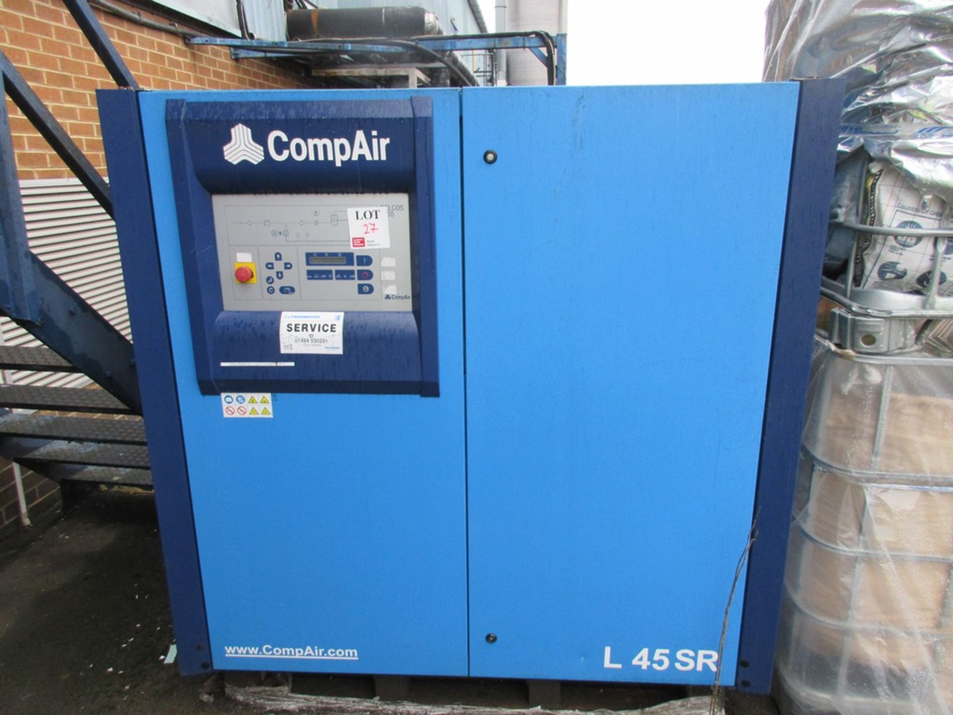 CompAir L45RS-13A packaged rotary screw air compressor set, s/n: 100010817/0025 (2006) - for - Image 4 of 5