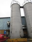 Aluminium single skin vertical silo, capacity 25ton A work Method Statement and Risk Assessment must