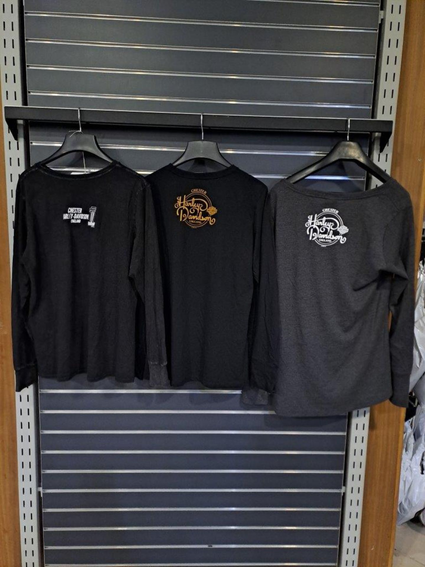 3 x Harley Davidson 2XL Womens Long Sleeve T-Shirts - Image 2 of 4