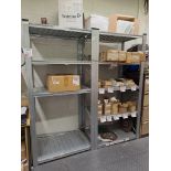 12 bays of Boltless Shelving (silver in colour)