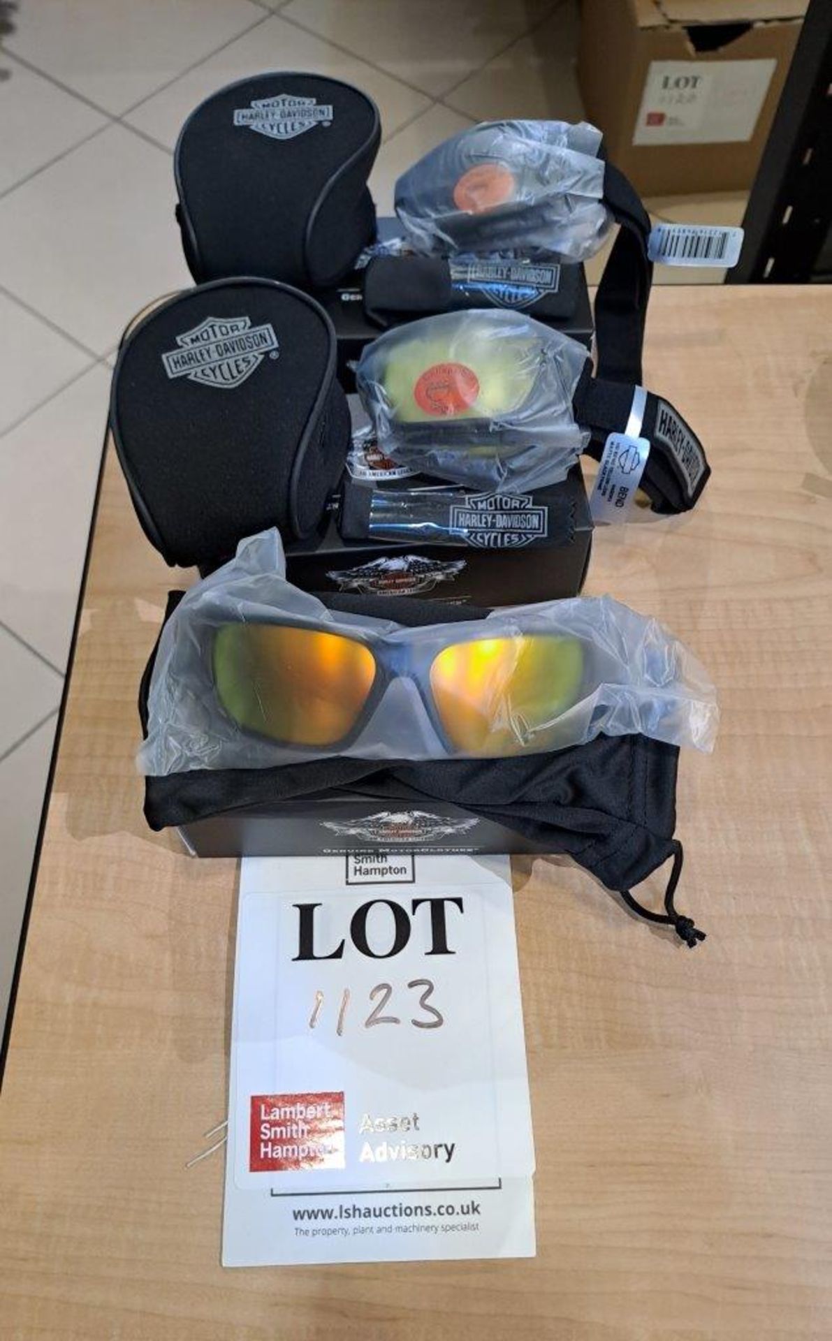 3 pairs of Harley Davidson Folding Goggles