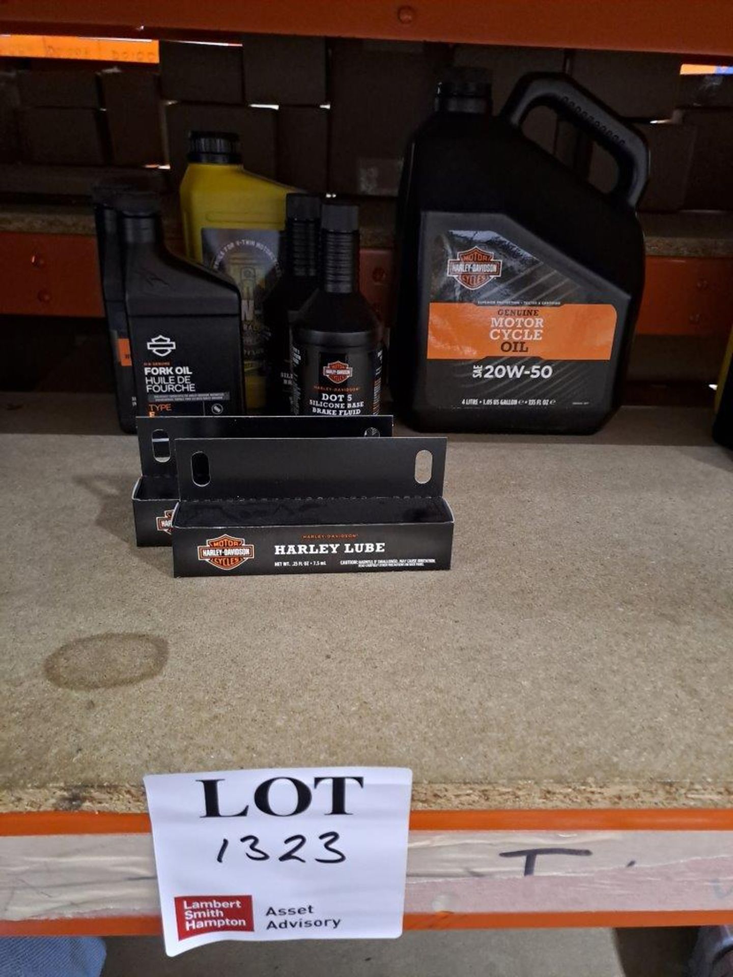 Quantity of Harley Davidson Oils, Lubes, Fluids etc.