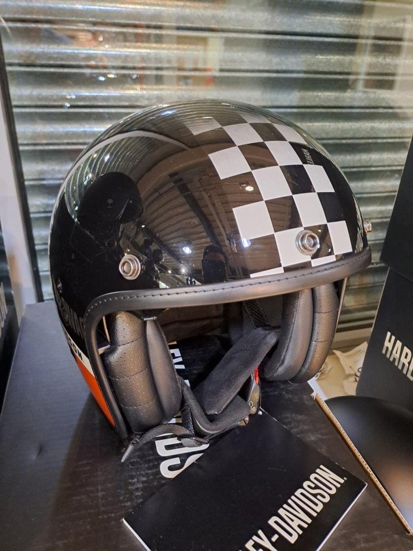 Harley Davidson 3/4 Apex Large Helmet - Image 3 of 7