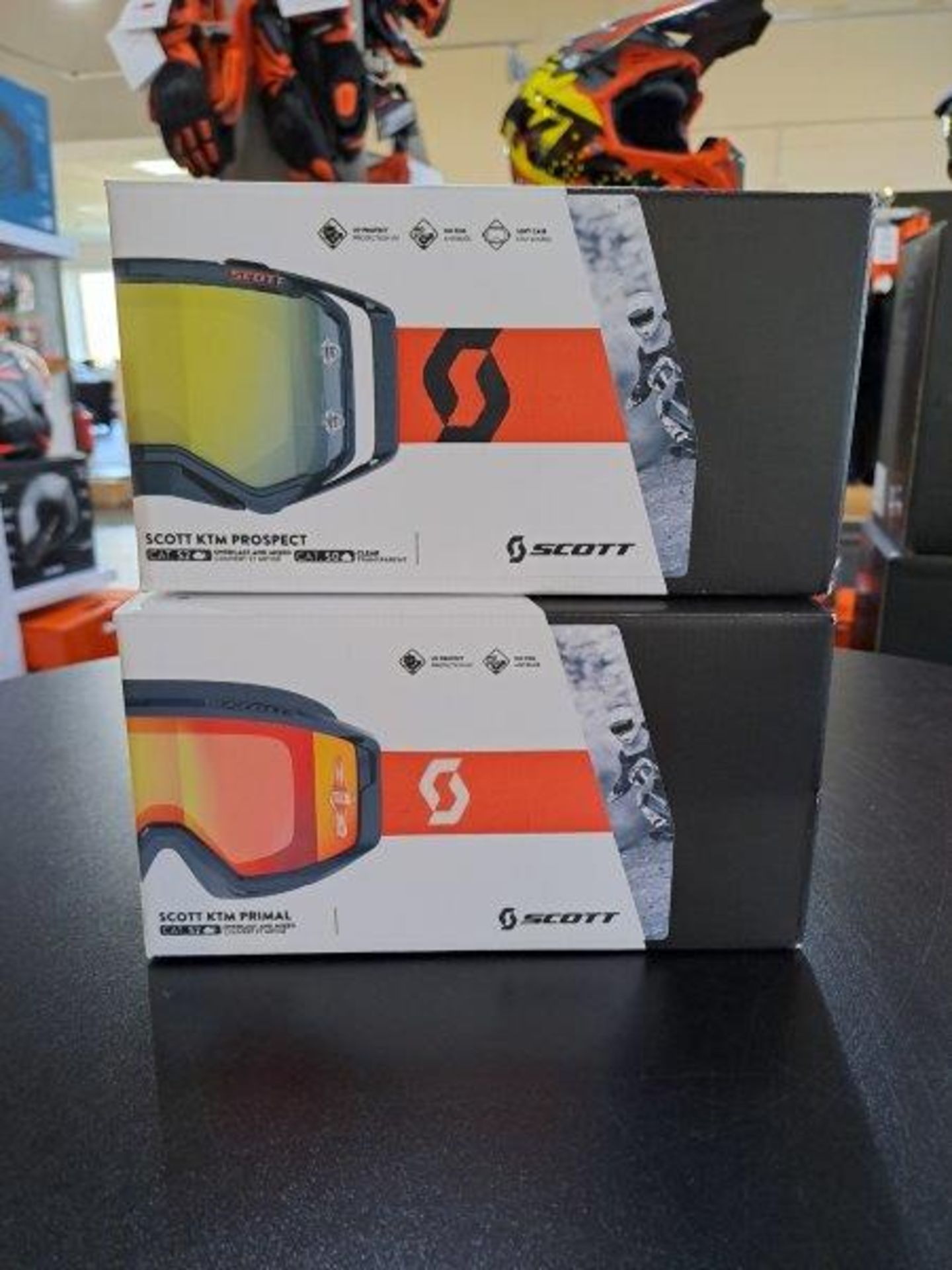 KTM Scott Prospect and KTM Primal Motorbike Goggles