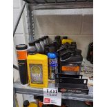 Approx. 21 Items of Oil, Brake Fluid, Lubricants and Anti Freeze