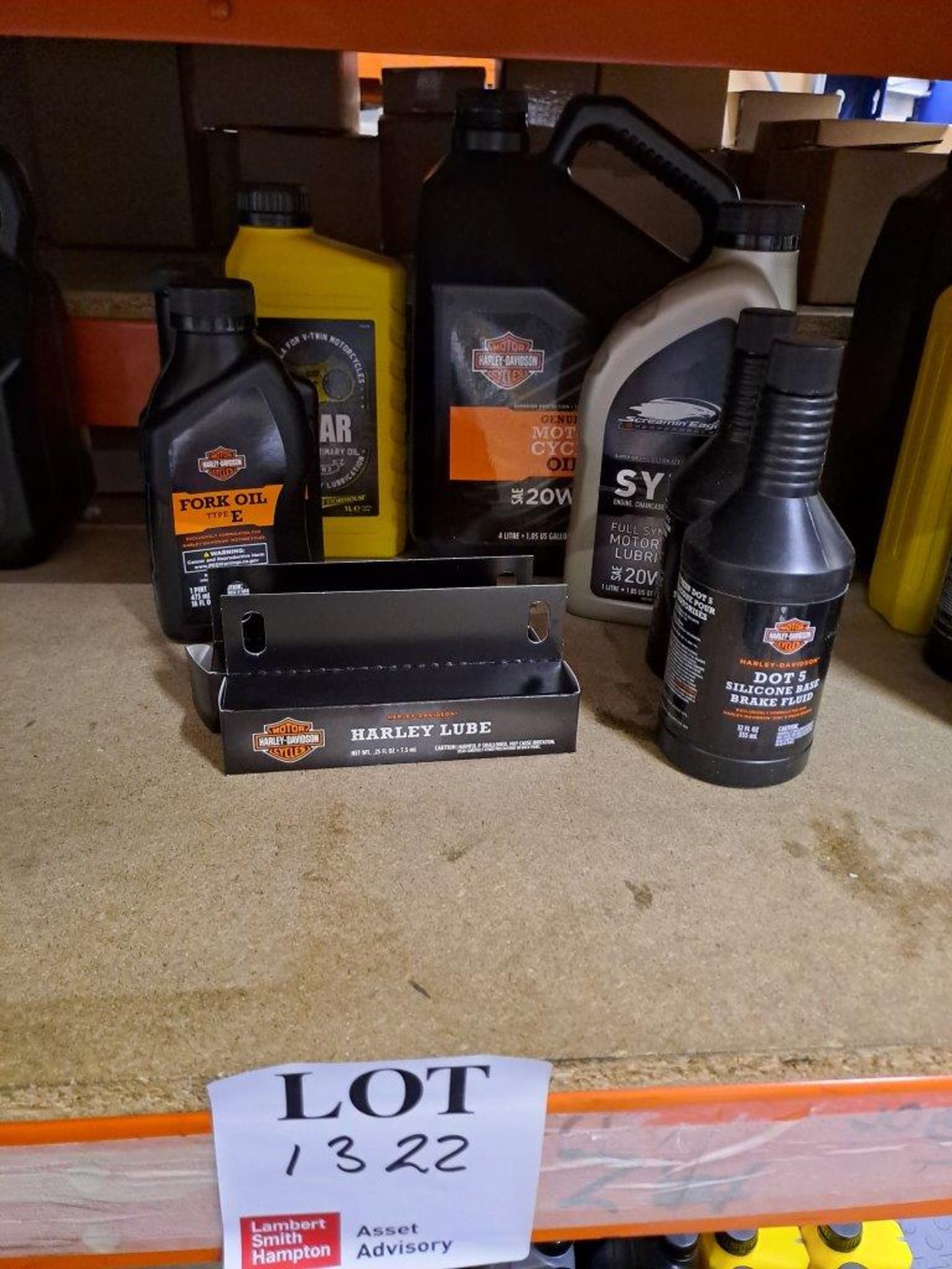 Quantity of Harley Davidson Oils, Lubes, Fluids etc.