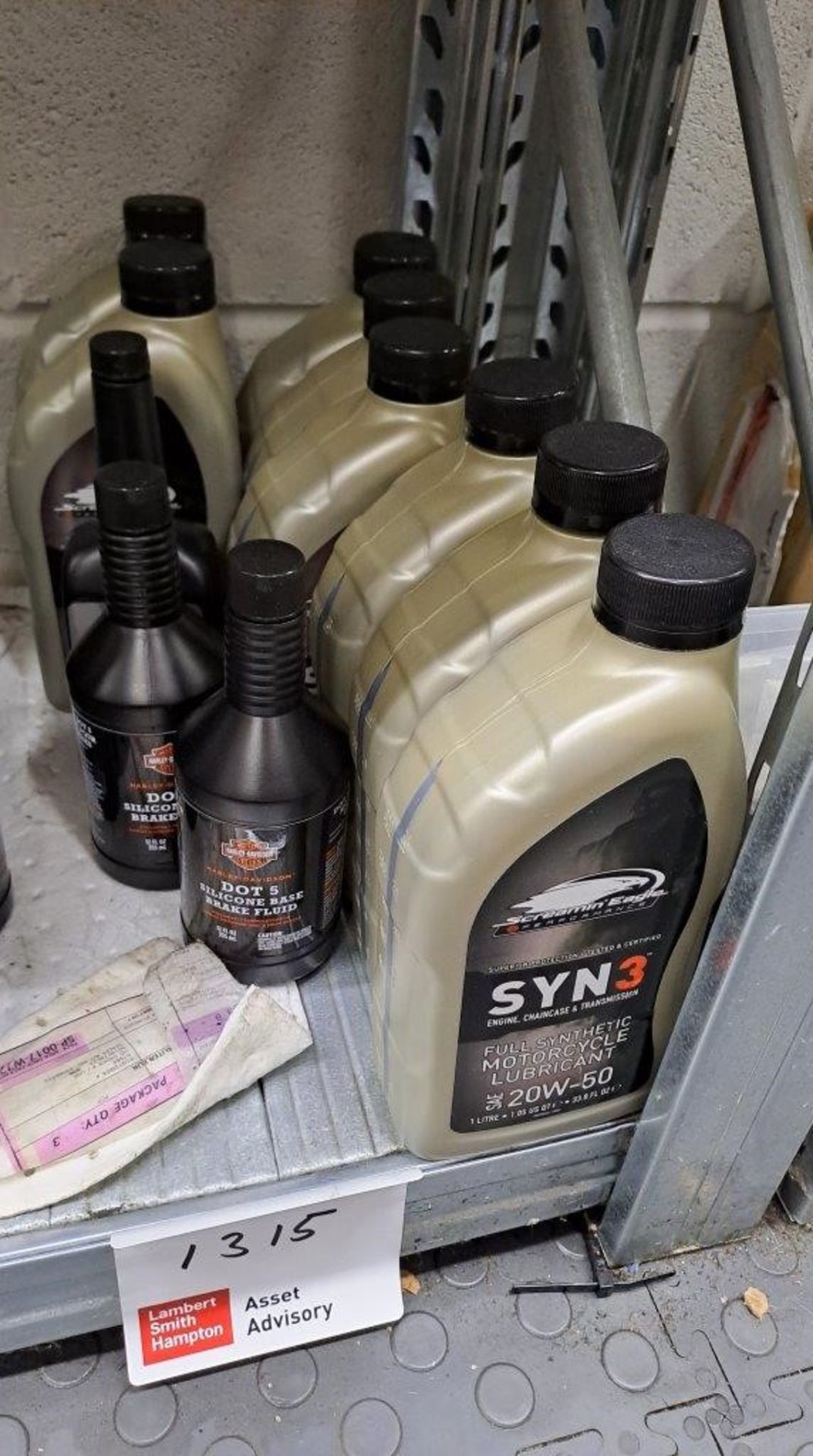 Quantity of Harley Davidson Oil & Brake fluid - Image 2 of 4