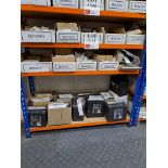 Quantity of Harley Davidson parts, to 3 shelves as pictured