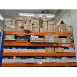 Quantity of Harley Davidson parts, to 4 shelves as pictured