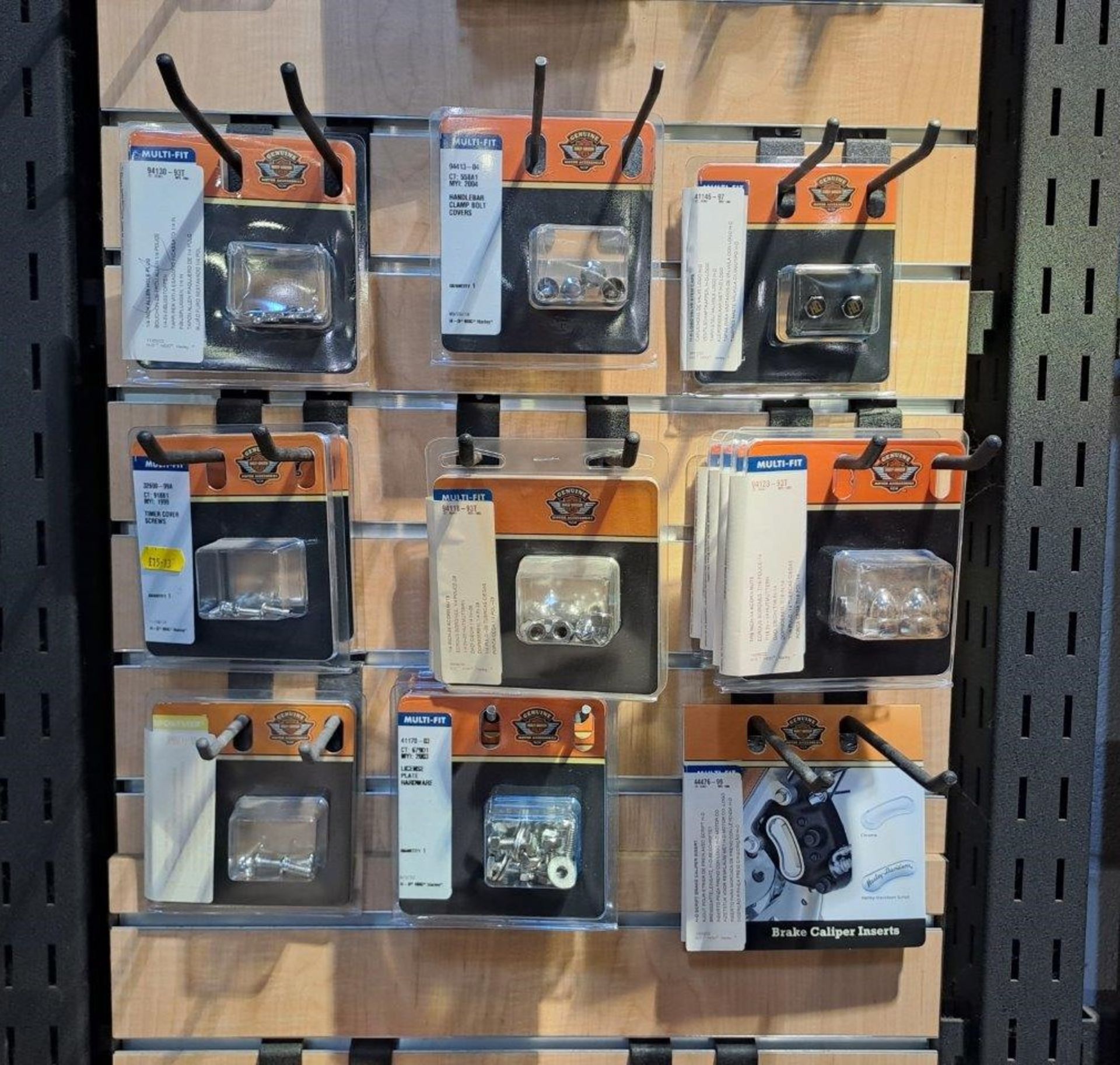 Quantity of Harley Davidson Parts & Accessories, to Retail Display board as Pictured - Image 3 of 6