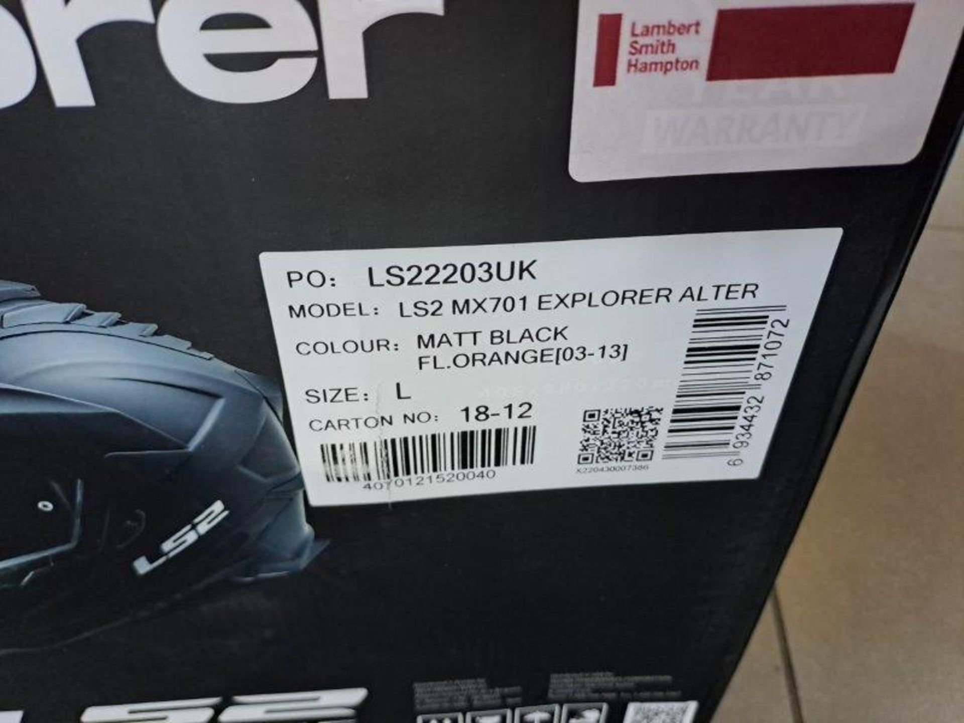 LS2 MX701 Explorer Large Motorbike Helmet - Image 4 of 6