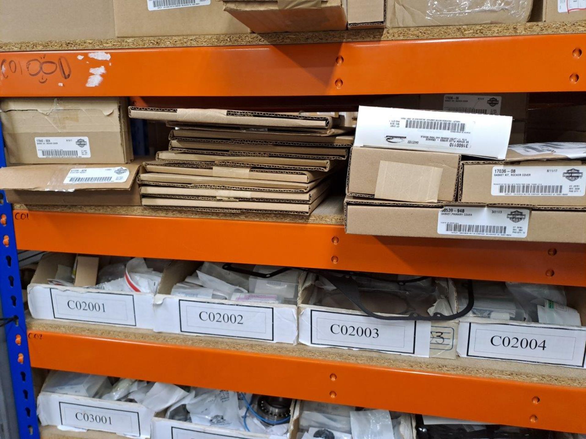 Quantity of Harley Davidson parts, to 4 shelves as pictured - Image 5 of 9