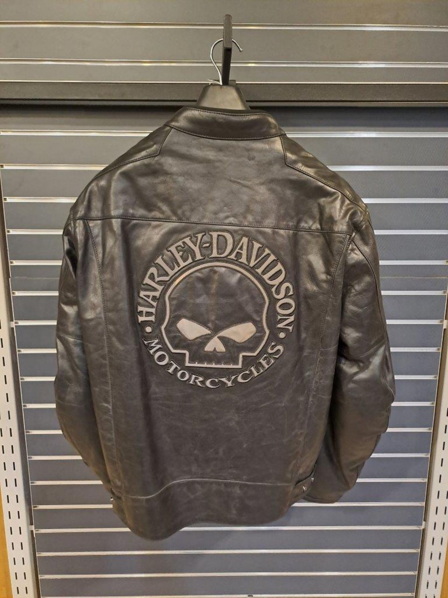 Harley Davidson Leather Reflective Skull XL Mens Jacket - Image 6 of 8