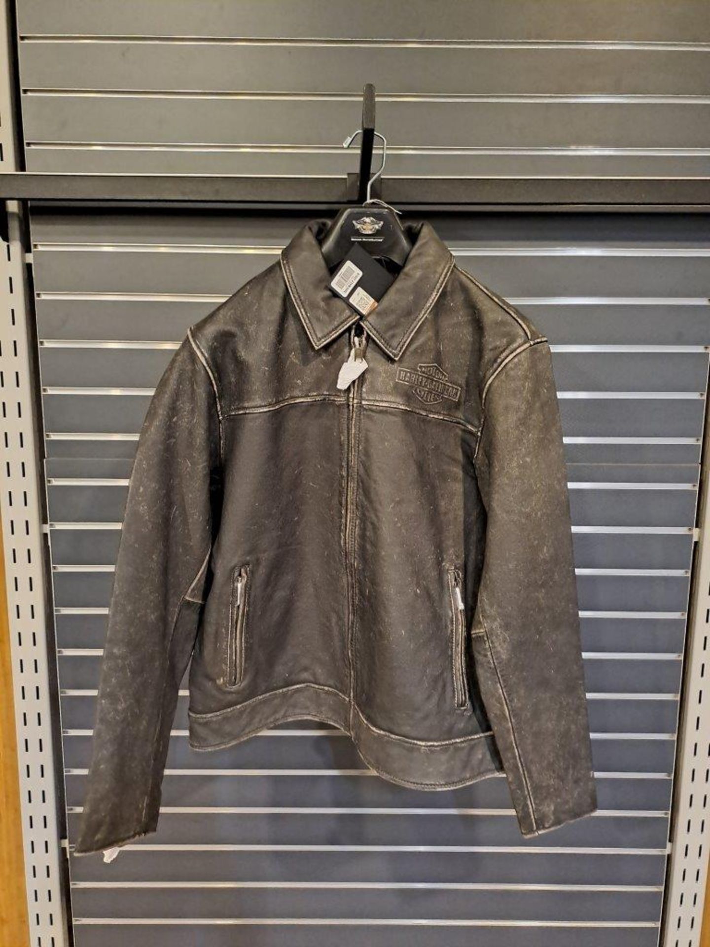Harley Davidson Leather Black Large Mens Jacket - Bild 6 aus 10