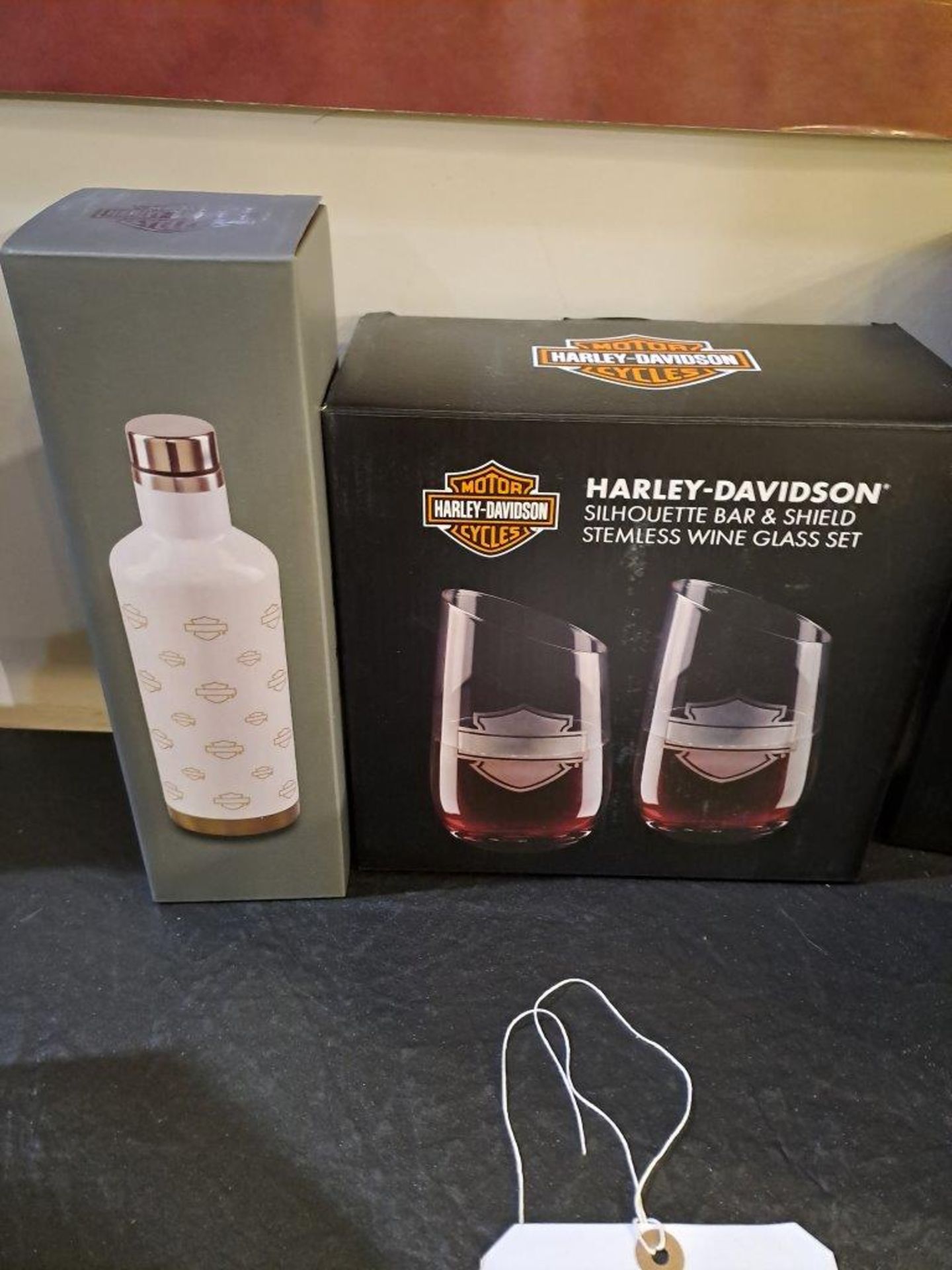 4 Sets of Harley Davidson Glasses and a Harley Davidson flask - Image 2 of 7