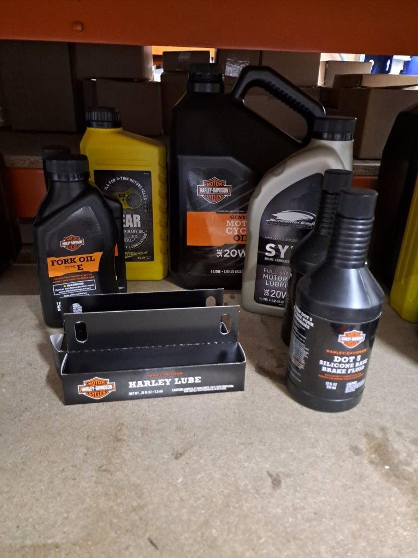 Quantity of Harley Davidson Oils, Lubes, Fluids etc. - Image 2 of 4