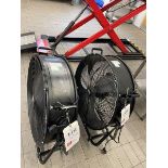 2 x Sealey HDV24 Industrial Fans