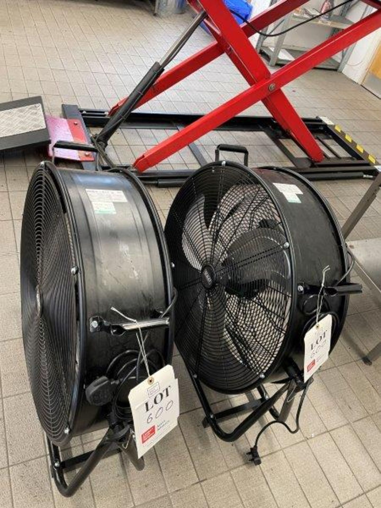 2 x Sealey HDV24 Industrial Fans