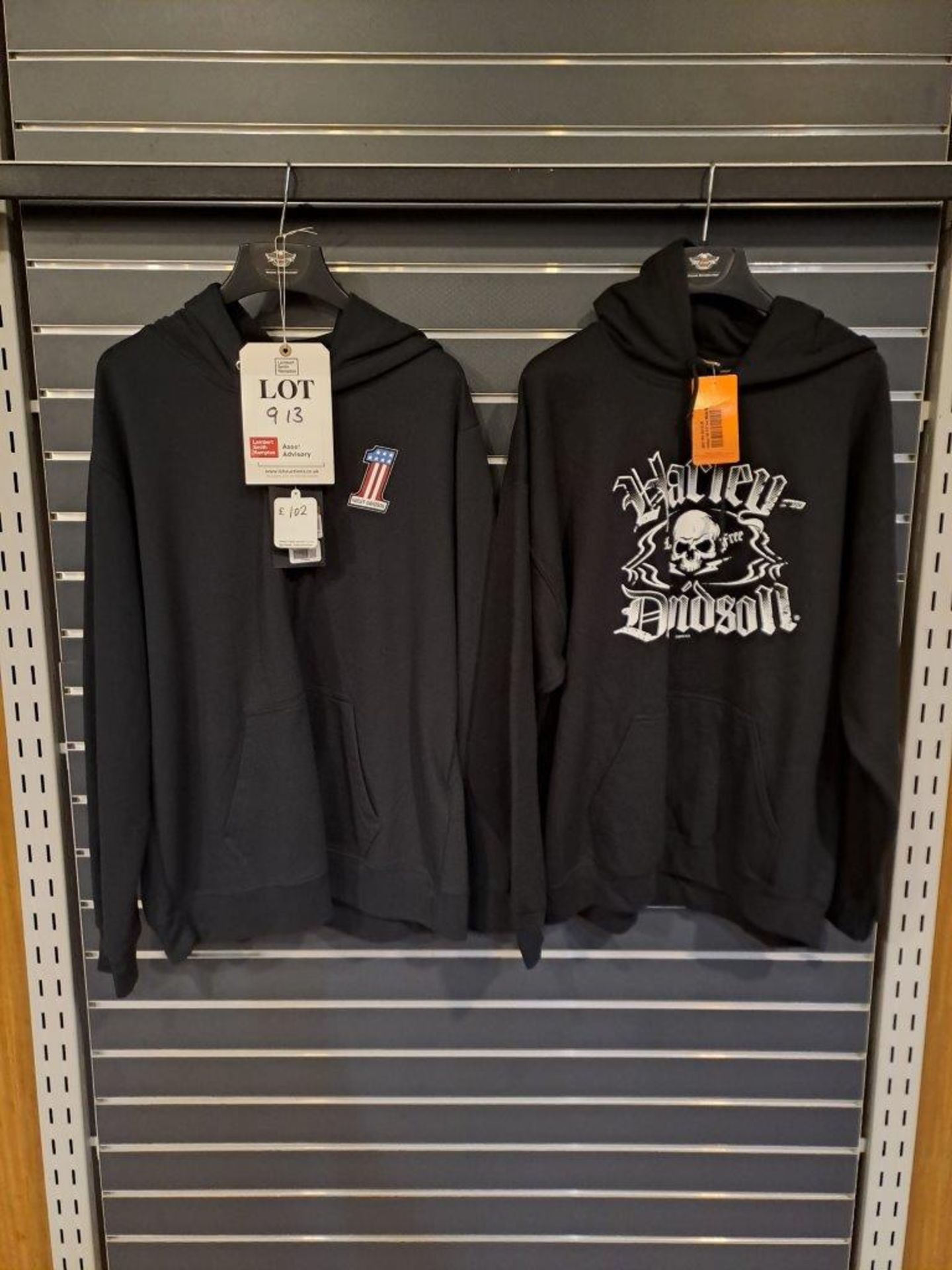 2 x Harley Davidson XL Mens Hoodies