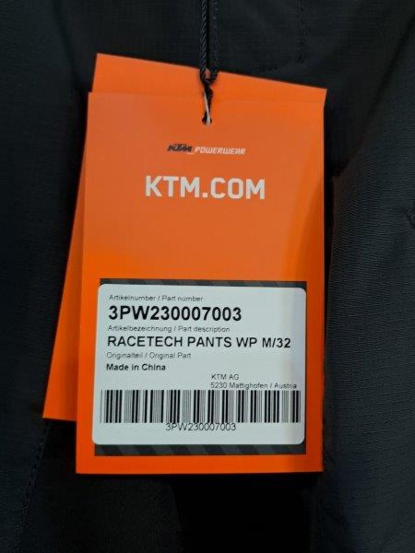 KTM Racetek WP M32 Motorbike Trousers - Image 2 of 6