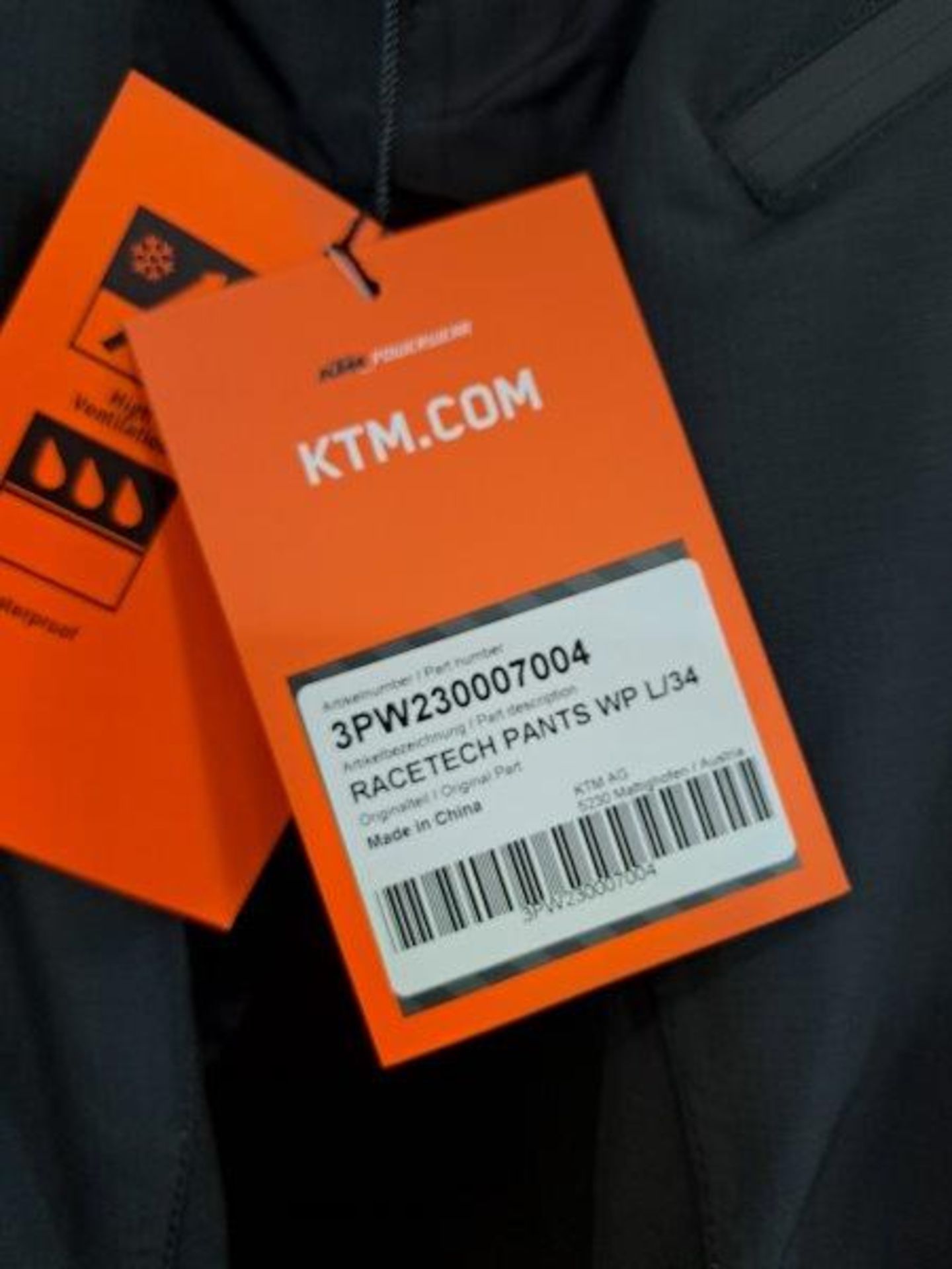 KTM Racetek WP XL34 Motorbike Trousers - Image 3 of 7