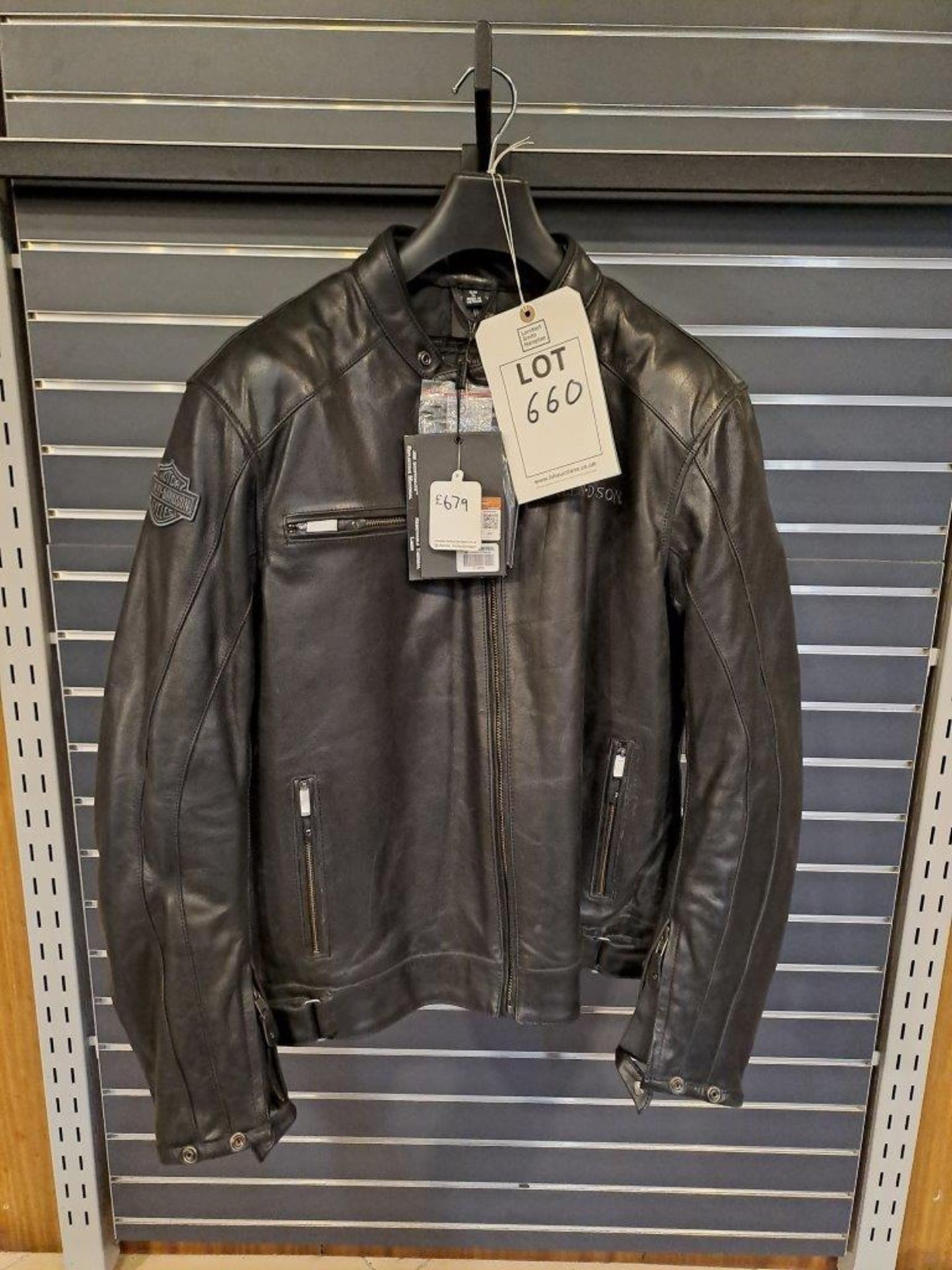 Harley Davidson Leather Reflective Skull XL Mens Jacket