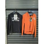 2 x Harley Davidson Medium Womens Hoodies