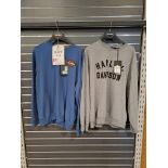 2 x Harley Davidson Large Mens Sweatshirt