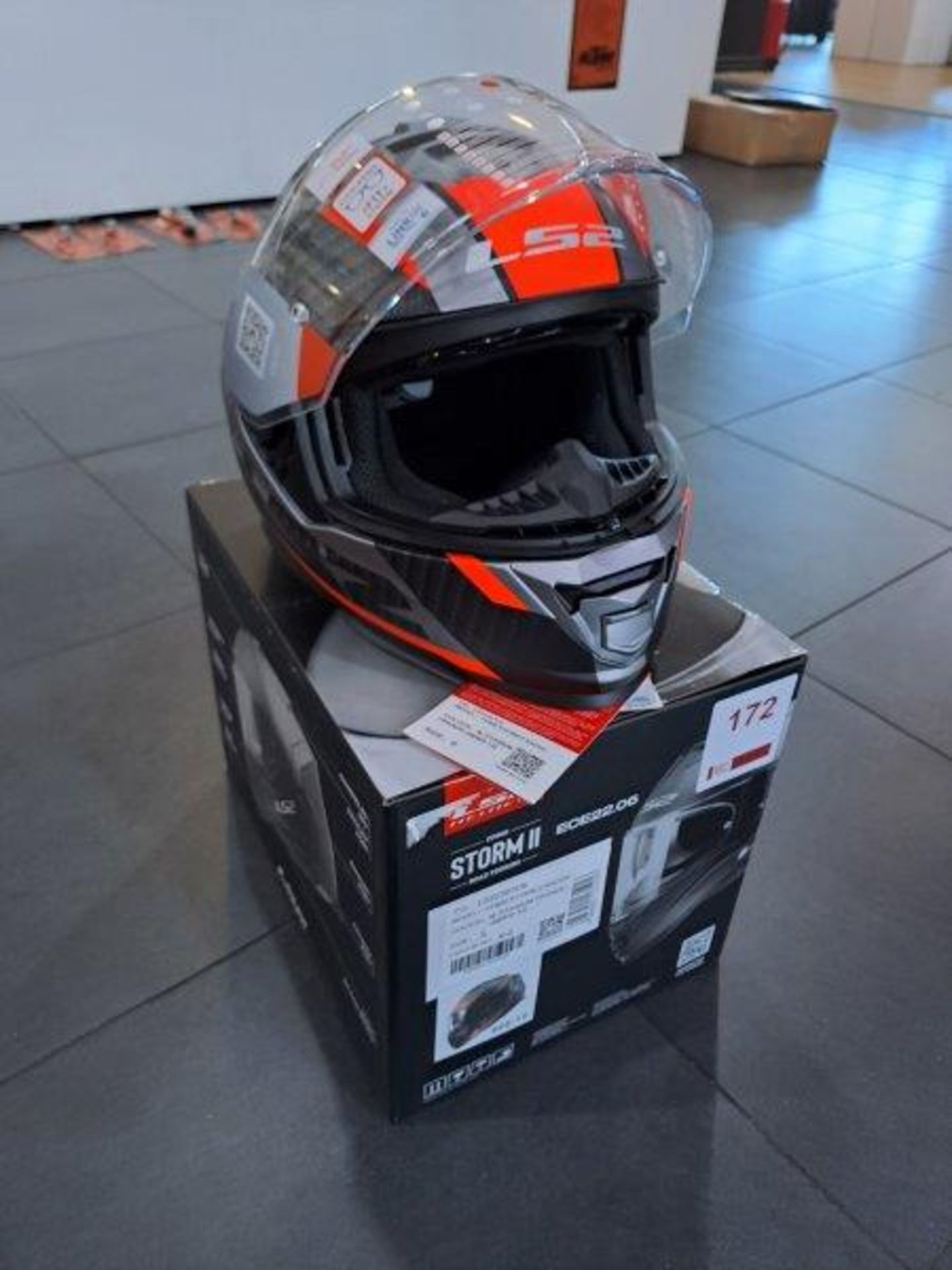 LS2 FF800 Storm II Racer Small Motorbike Helmet - Image 2 of 7