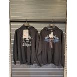 2 x Harley Davidson L Mens Hoodies