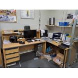 2 x Office desks (contents excluded)