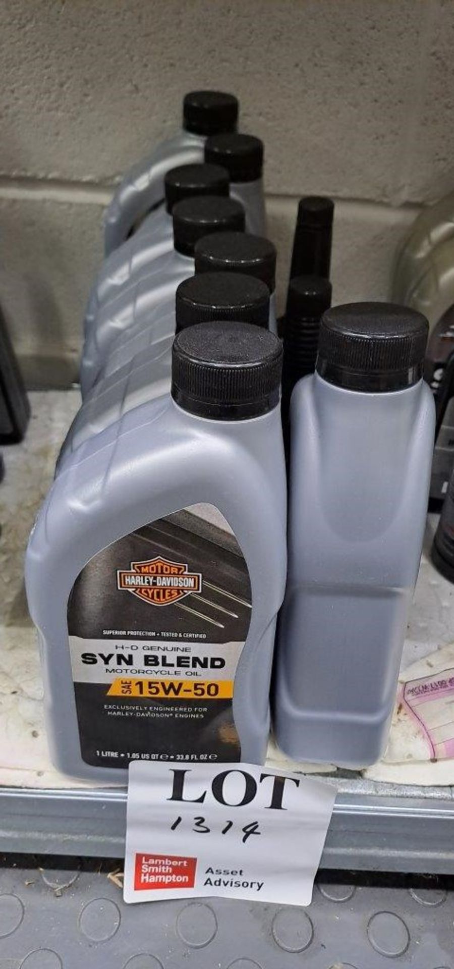 Quantity of Harley Davidson Oil & Brake fluid