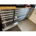 SGS Large Mobile Stainless Steel toolbox, 15 Drawer