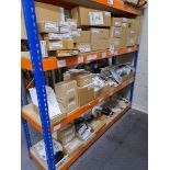 Quantity of Harley Davidson parts, to 3 shelves as pictured