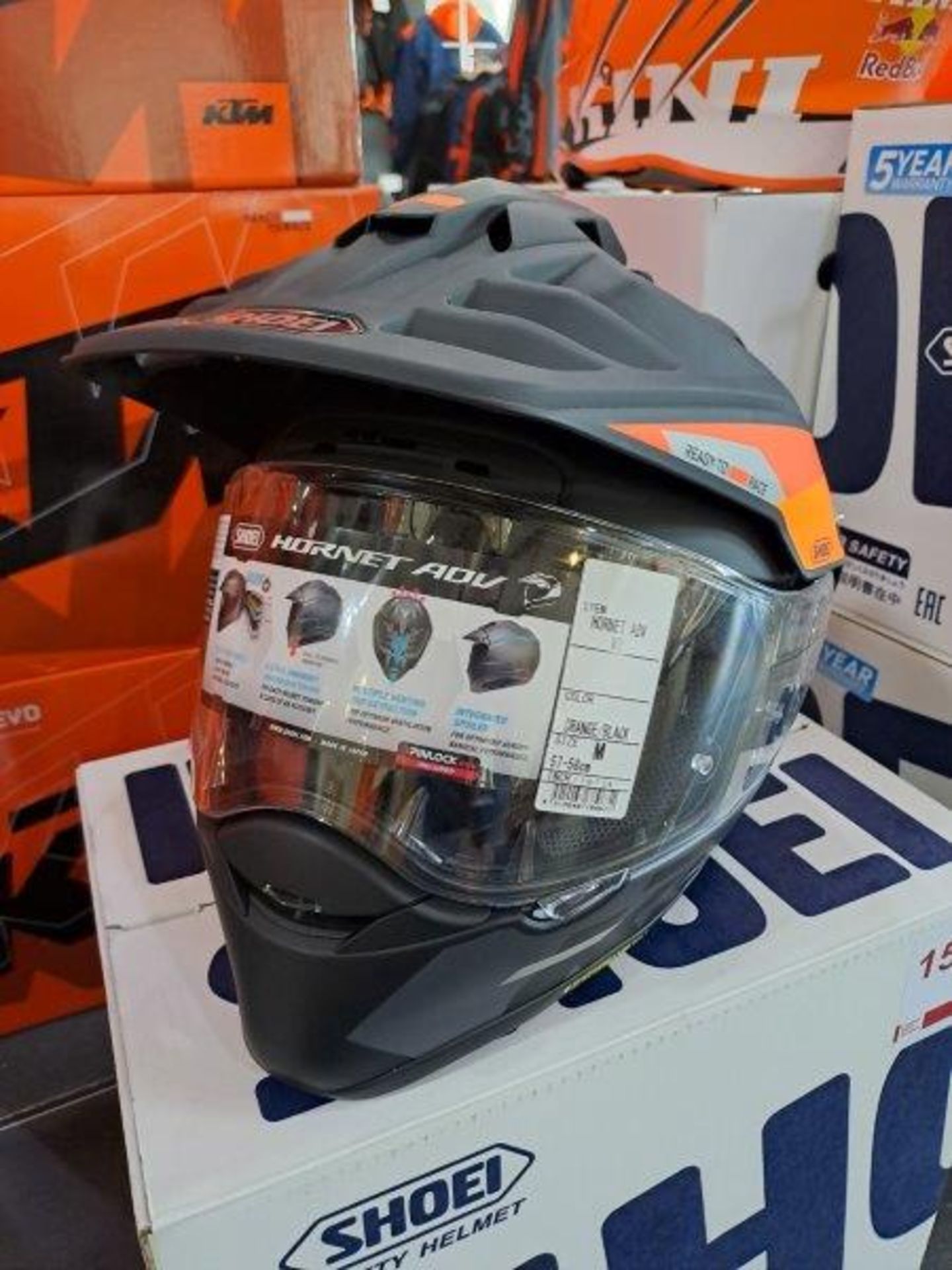 Shoei KTM Hornet ADV v2 M-57-58 Motorbike Helmet