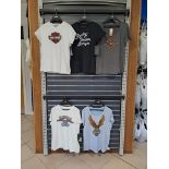 5 x Harley Davidson Large Womens T-Shirts