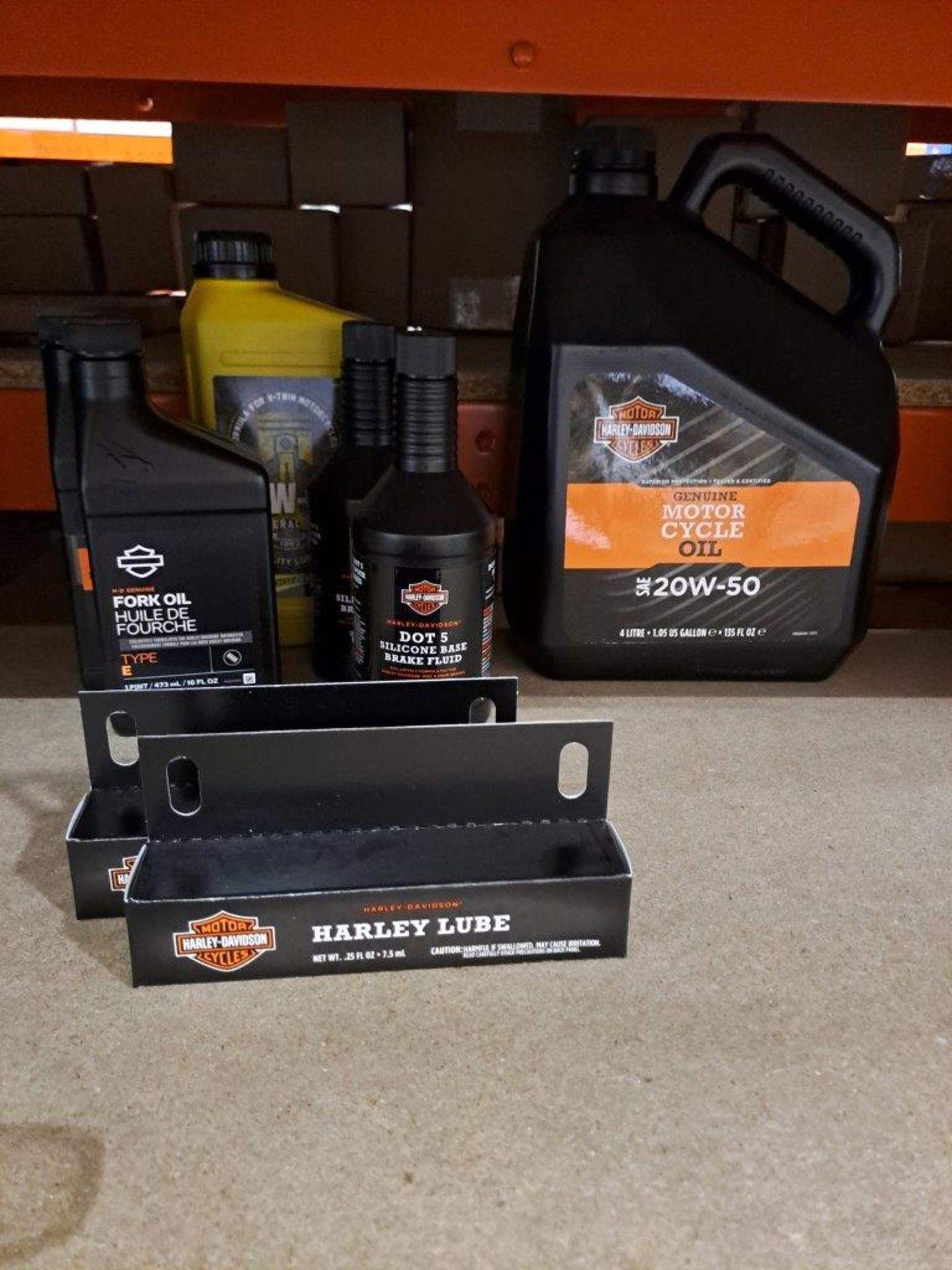 Quantity of Harley Davidson Oils, Lubes, Fluids etc. - Image 2 of 4